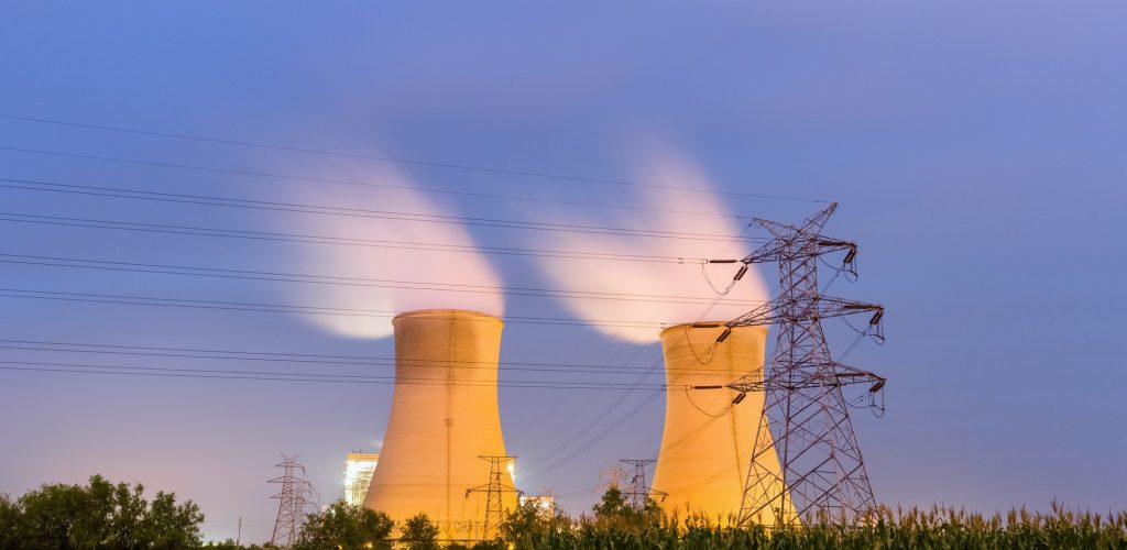 thermal power plant at night thermal power plant at night